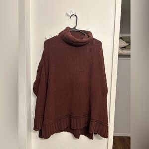 Aerie Chanille Oversized Cowl Neck Sweater
